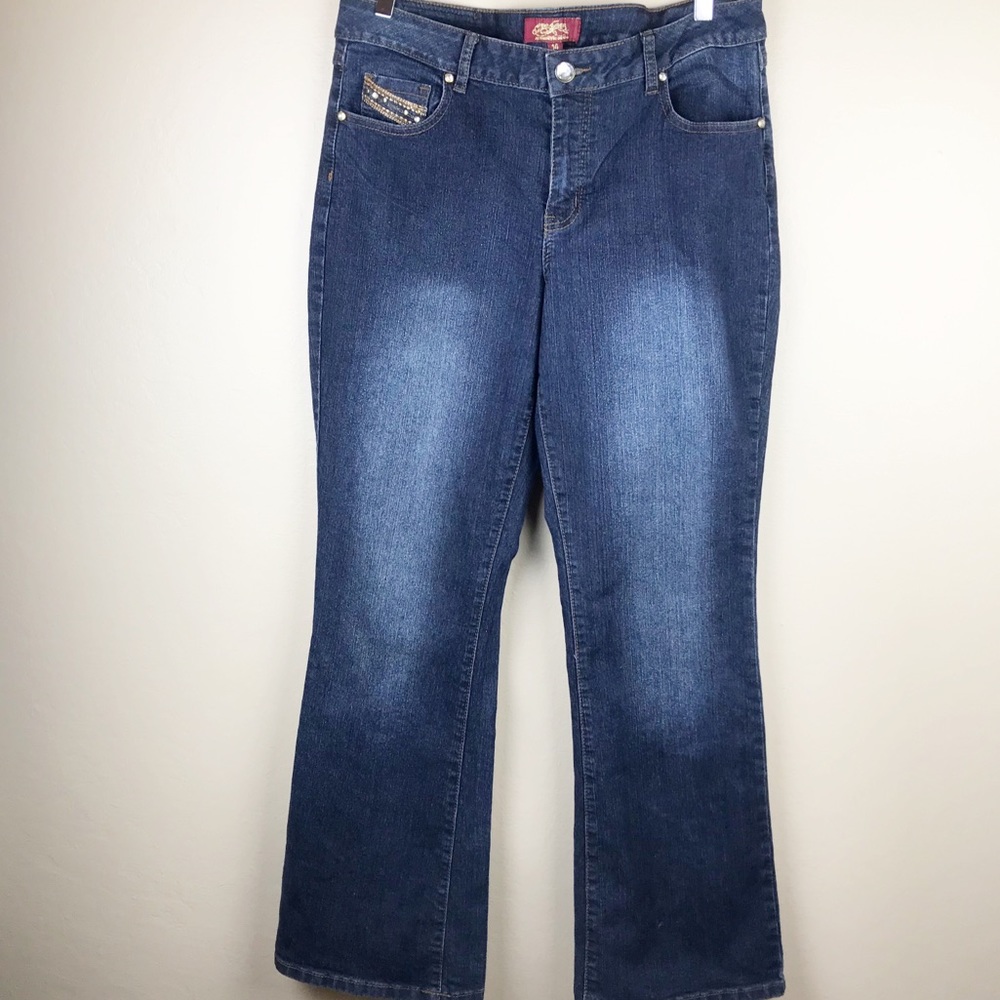 🌿 Embellished Jean Size 14